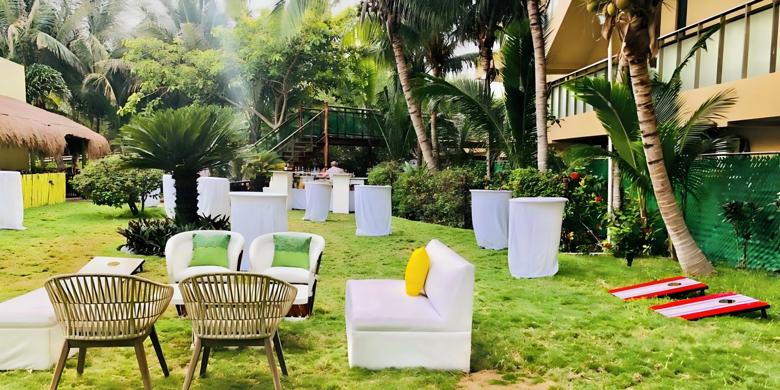 Casa dorada garden reception at Generations Riviera Maya