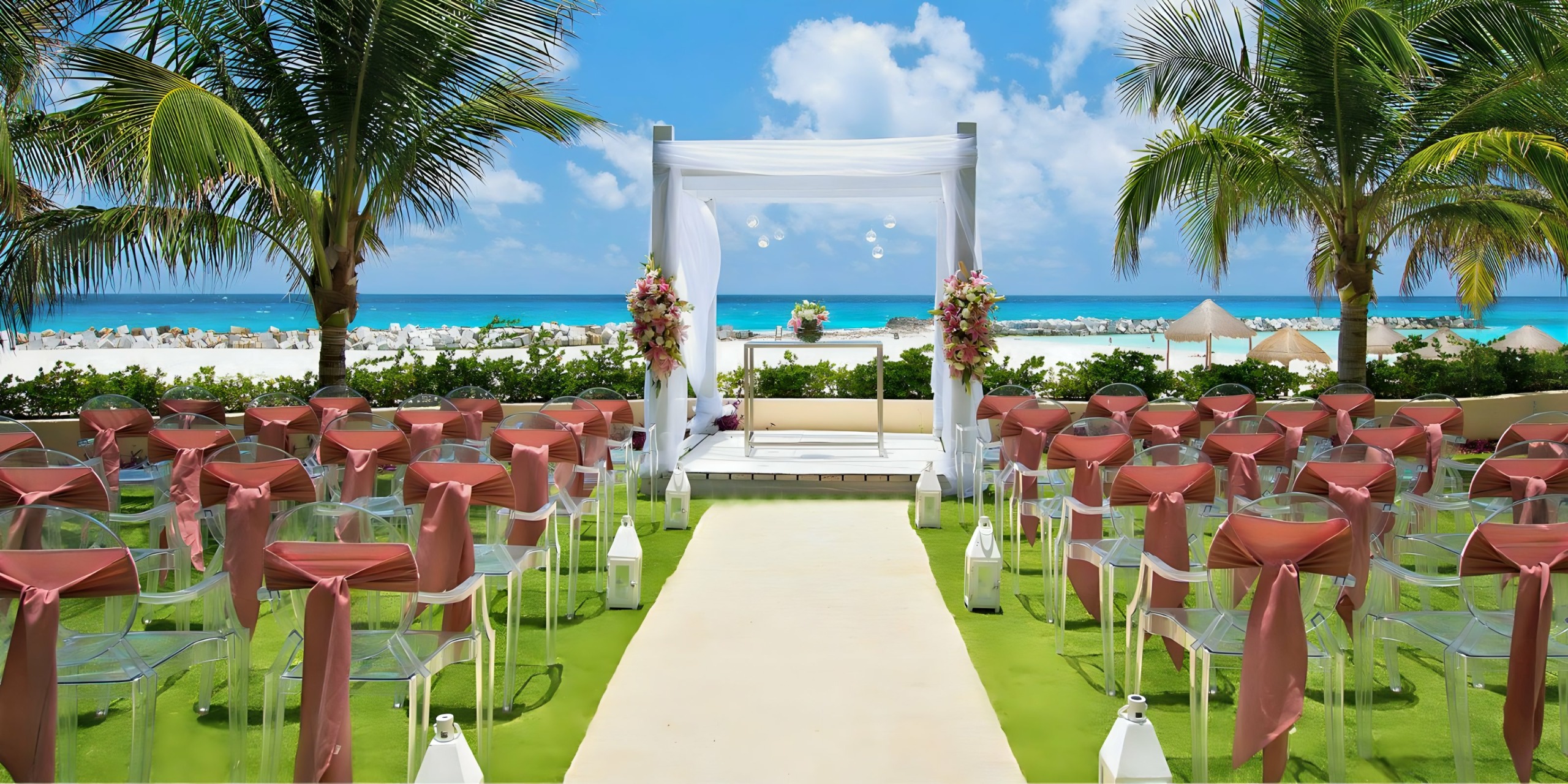 krystal grand cancun mexico destination weddings garden venue