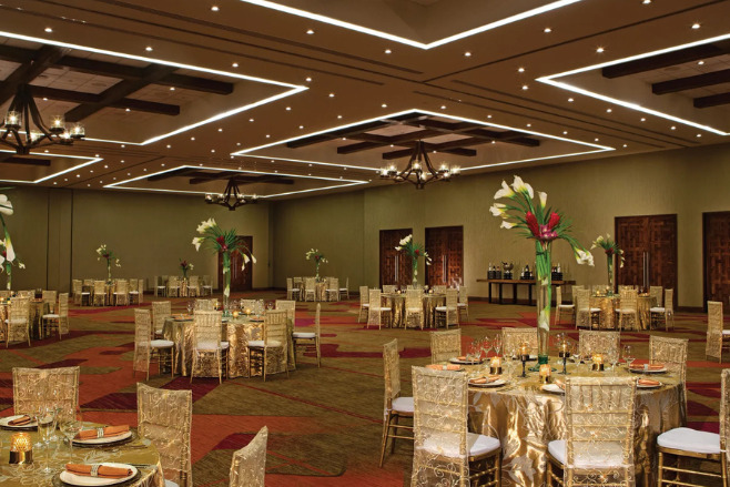 Ballroom fit for a destination wedding