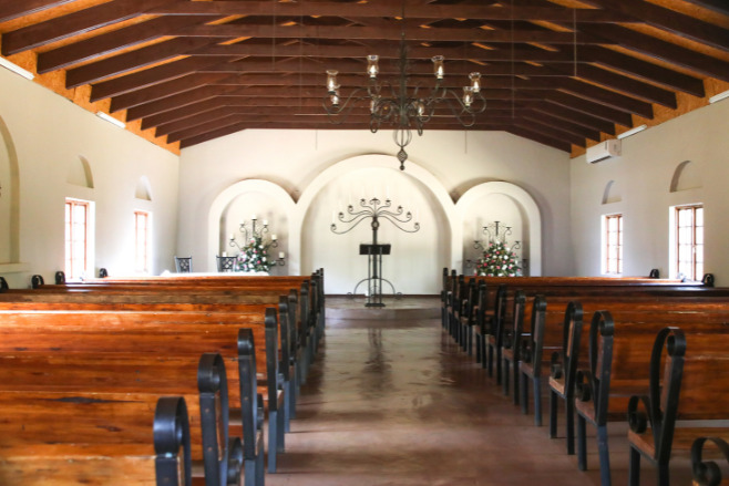 Catholic chapel destination wedding