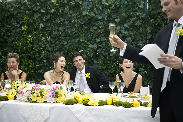 Wedding reception after a destination wedding