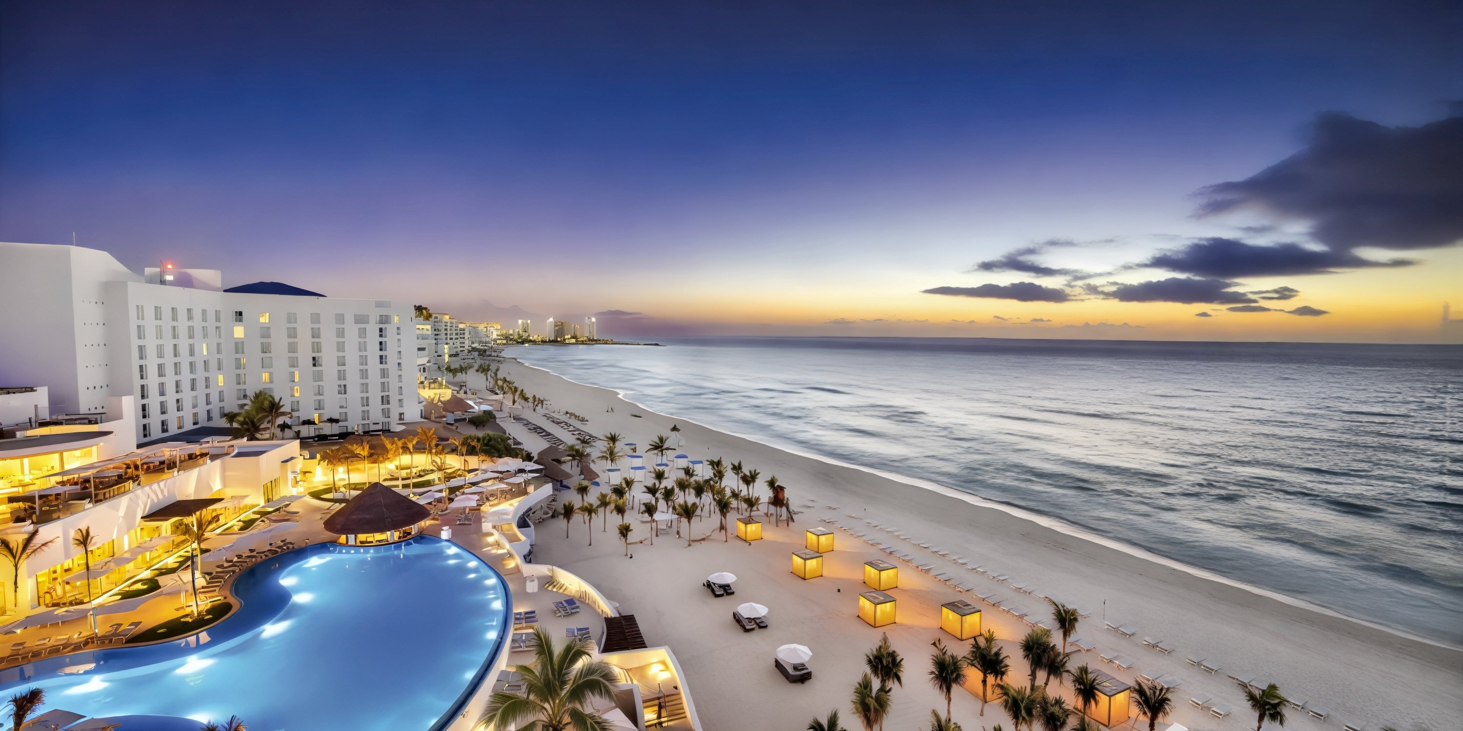 Le Blanc Spa Resort: an adults-only, all-inclusive beachfront oasis featuring pools and cabanas—perfect for a romantic destination wedding.