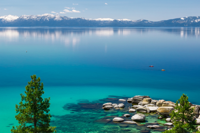 lake tahoe nevada california destination weddings lakefront kayaking excursions