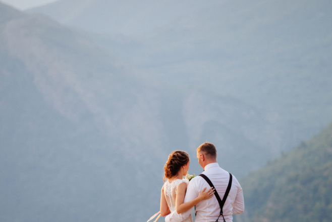 couple overlooking forest hyatt regency lake tahoe nevada destination wedding photography