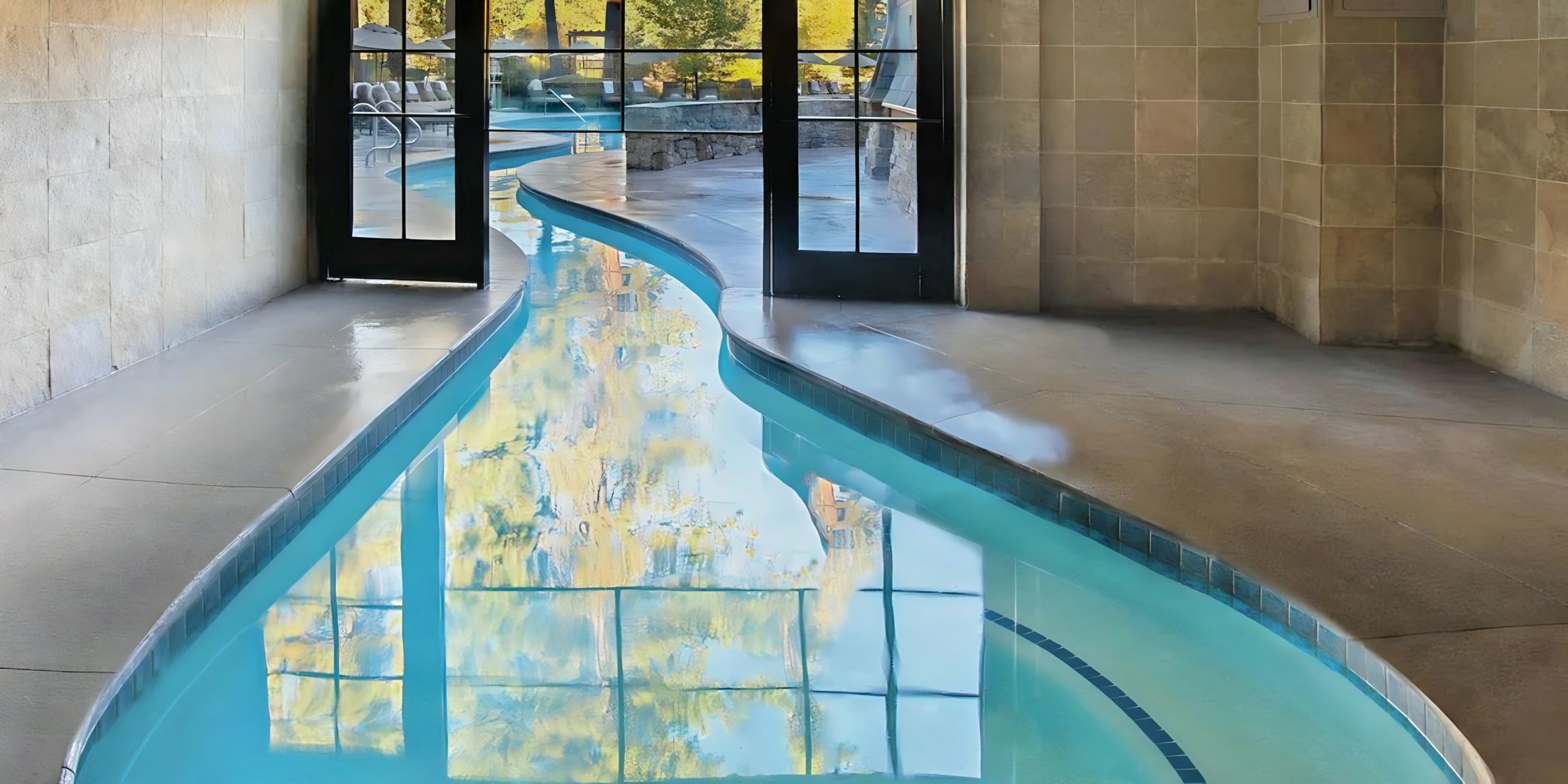 Lazy river indoor pool at Hyatt Regency Lake Tahoe