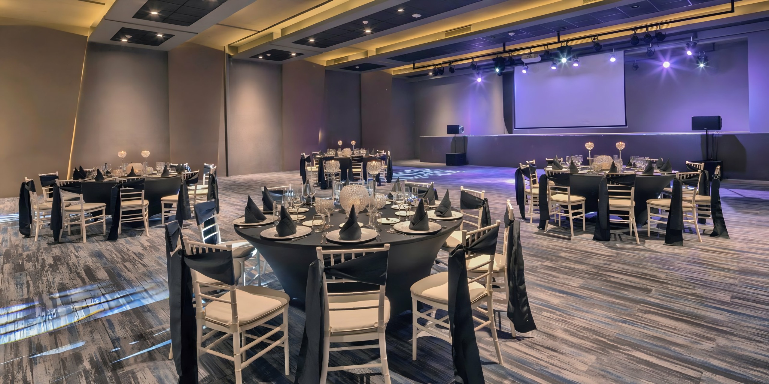 Destination wedding reception at the ballroom at Royalton Antigua