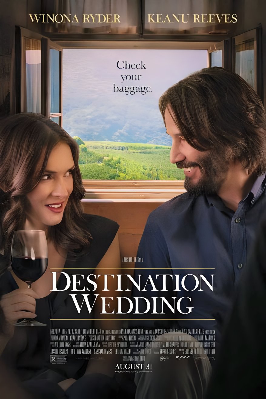 destination wedding poster keanu reeves winona ryder