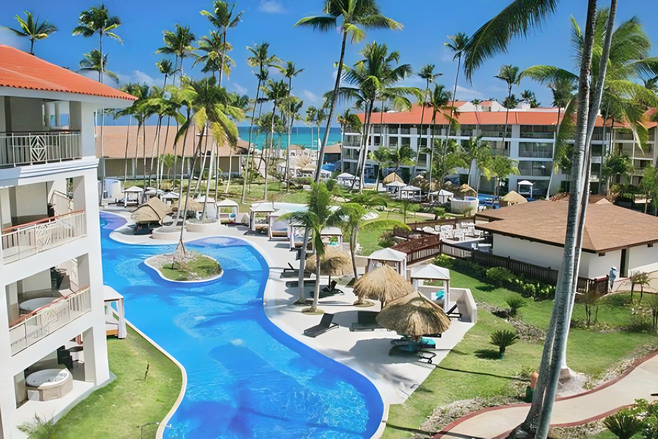 A tropical resort in Dominican Republic after a destination wedding at Majestic Mirage