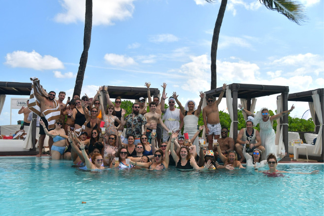 Destify pool party at Hilton Playa del Carmen