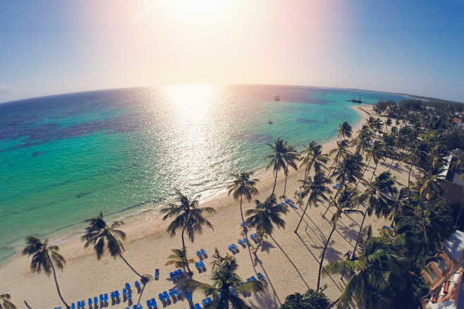 The gorgeous Dominican Republic beach and ocean