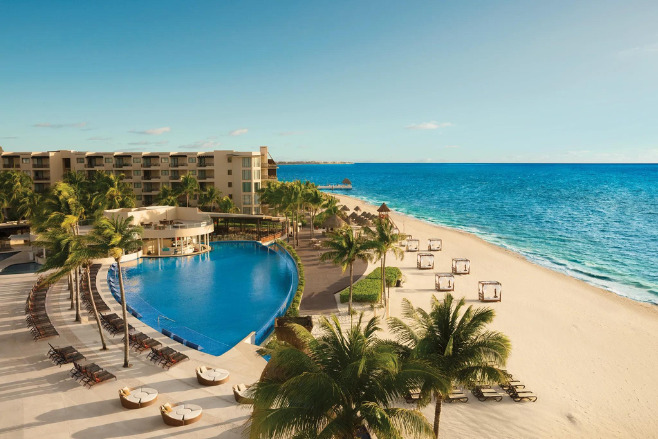 Aerial view of Dreams Riviera Cancun