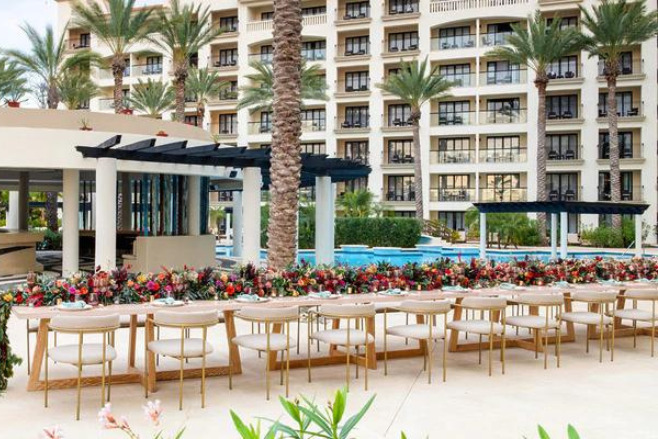 Poolside Terrace at Hyatt Ziva Los Cabos is a great Cabo wedding venue