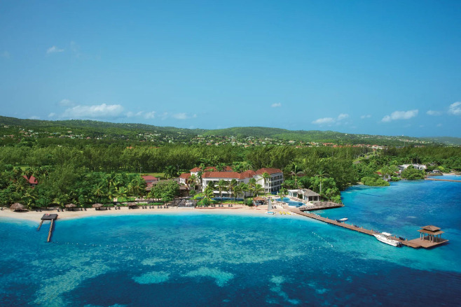 Aerial view of Zoetry Montego Bay