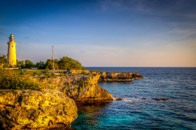 Negril, Jamaica at sunset, one of the best places to have weddings