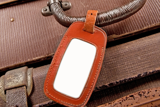 Leather luggage tags are a great Destination Wedding Favor