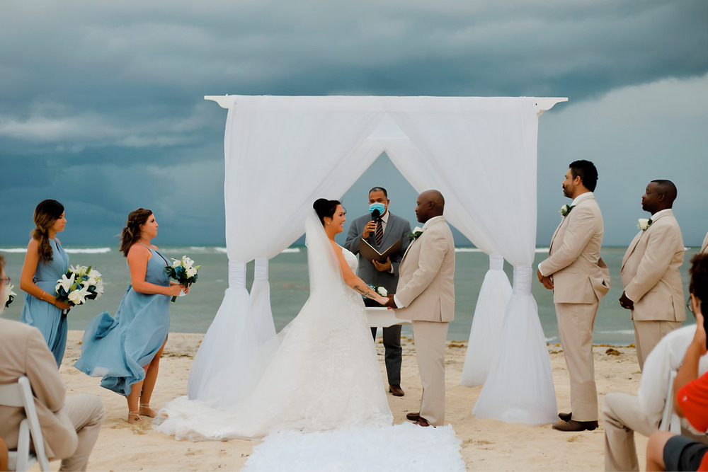 Private wedding at the beach