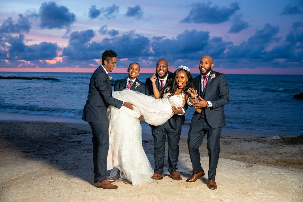 Destination wedding at the beach