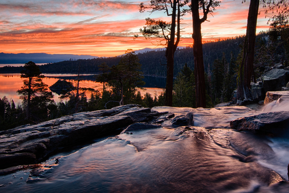 Lake Tahoe at sunset