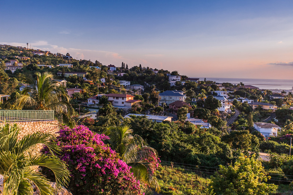 Aerial view of Montego Bay, Jamaica