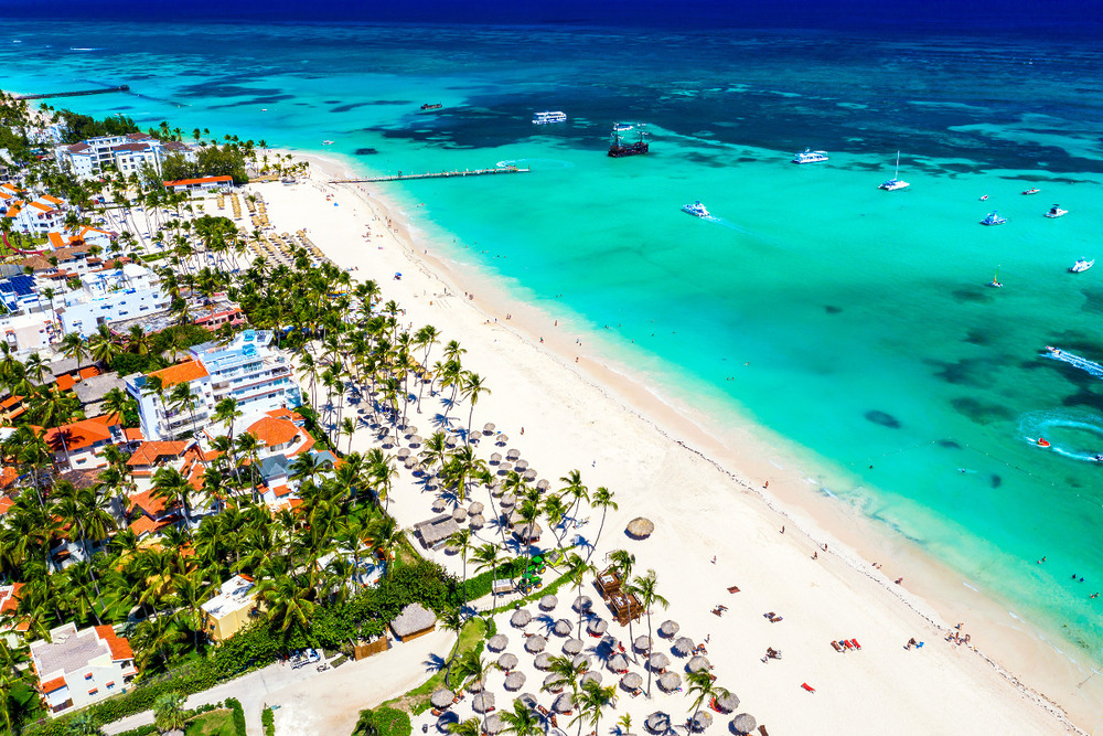 Aerial view of Punta Cana, DR