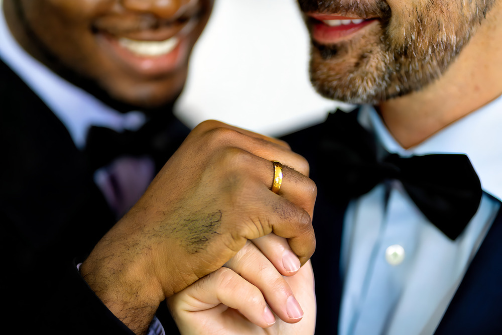 Grooms ready for their wedding