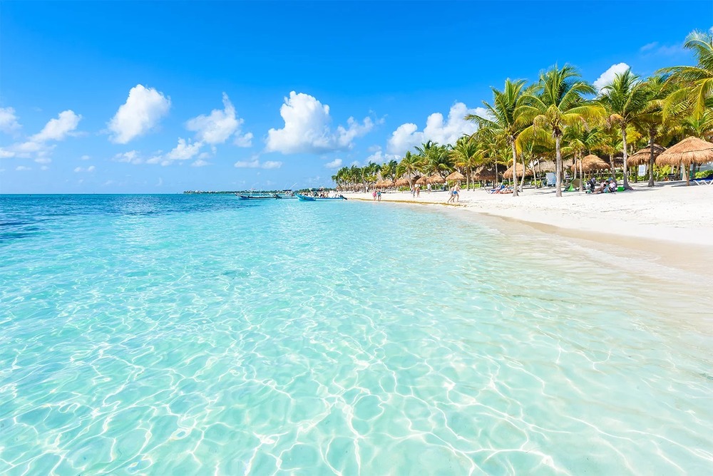 Crystal clear waters at famous Akumal Beach