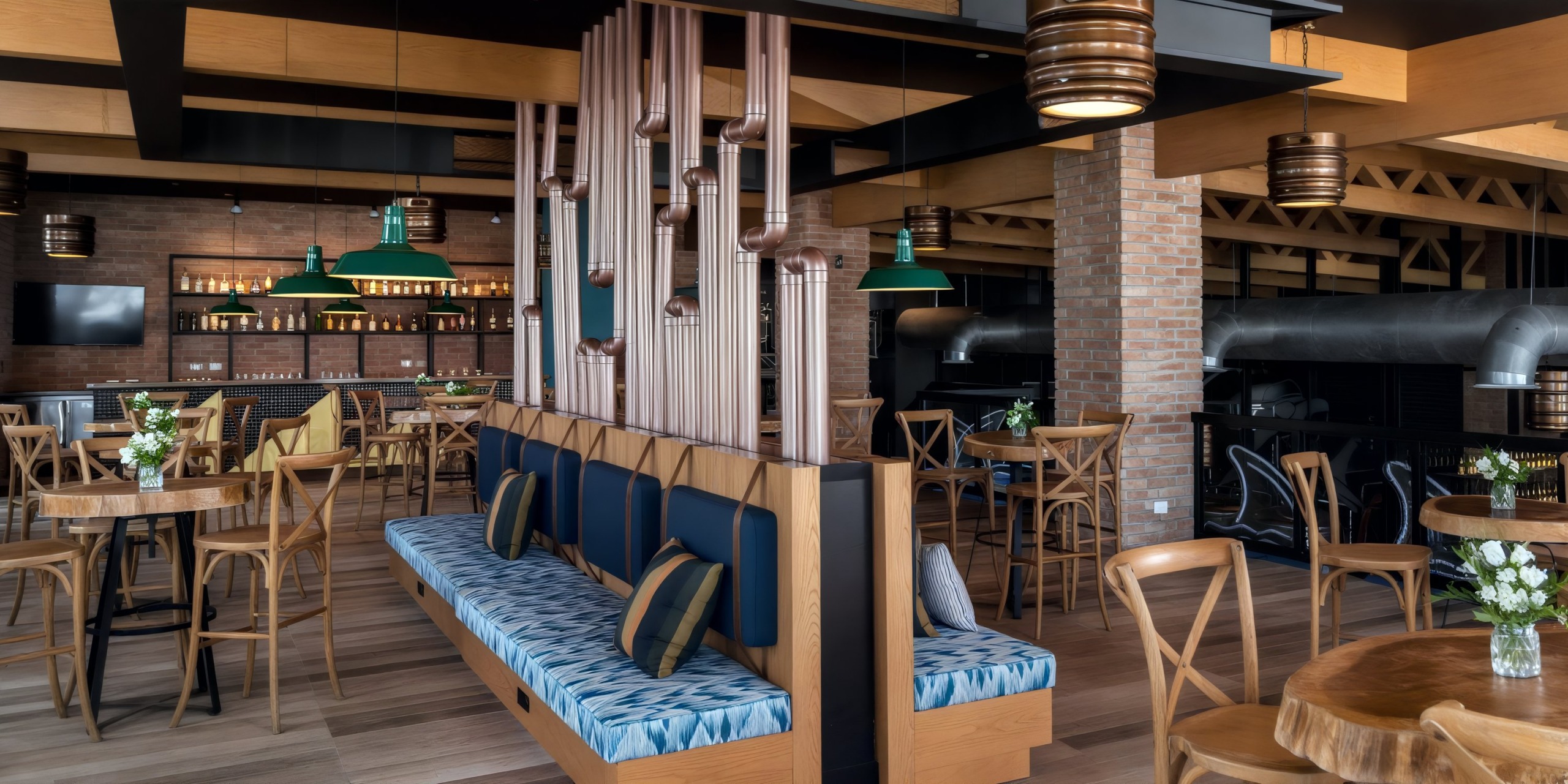 Dreams Cap Cana Resort & Spa features contemporary interiors adorned with wooden furniture and decor, making it an ideal venue for a destination wedding.