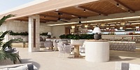 Modern open-air restaurant and bar at Secrets Mirabel Cancun, perfect for destination weddings.