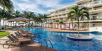 Iberostar Selection Riviera Cancun: modern resort, perfect for destination weddings with pools, palms & hotel.