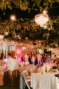 Shirley and William (Copy) elevates destination wedding evenings with dining, dancing, and elegant lighting.