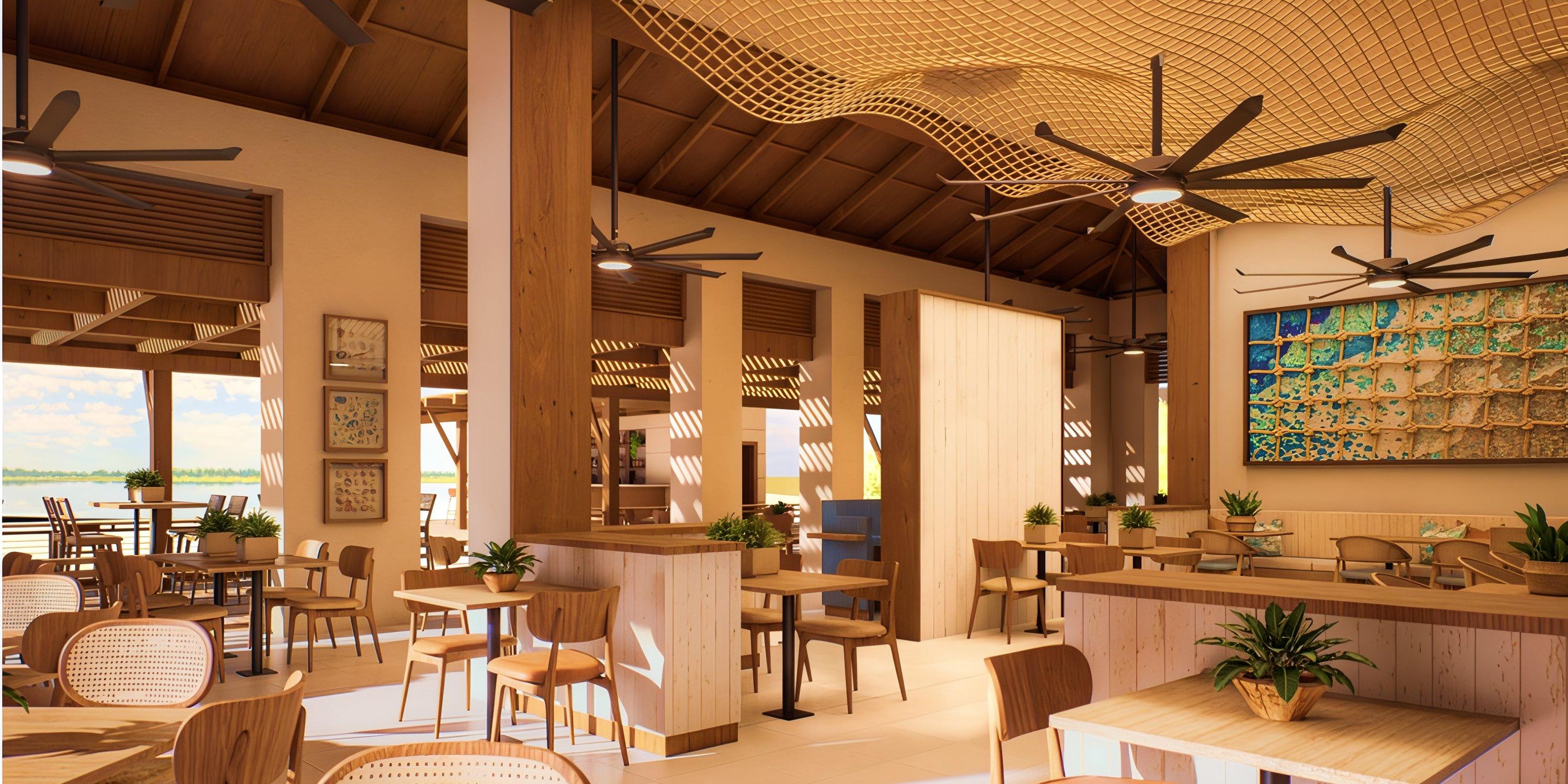 Hyatt Vivid Punta Cana&rsquo;s modern interior with wood accents is perfect for a bright destination wedding.