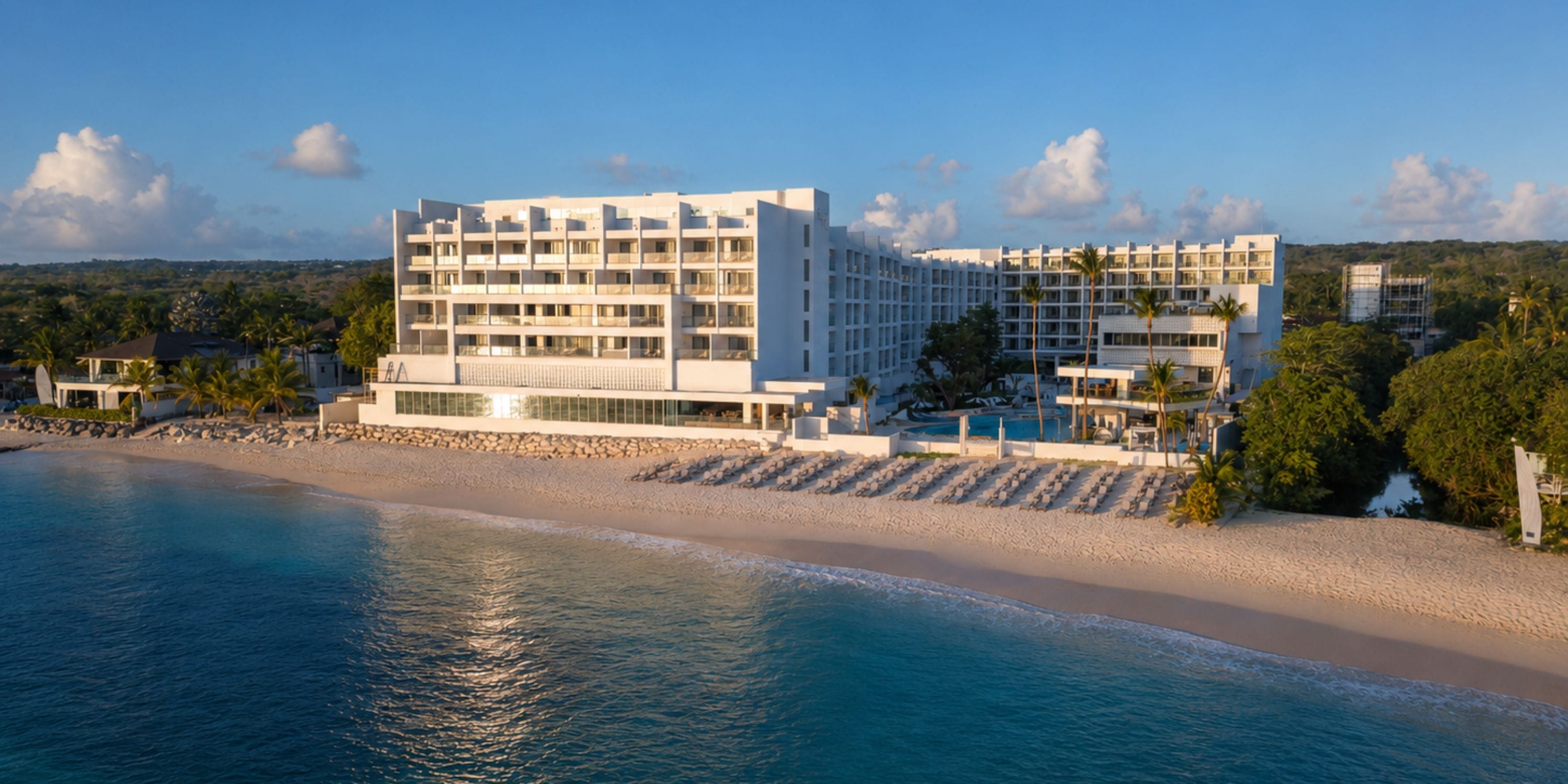 Royalton Vessence Barbados: dreamy white beachfront hotel, perfect for a destination wedding.