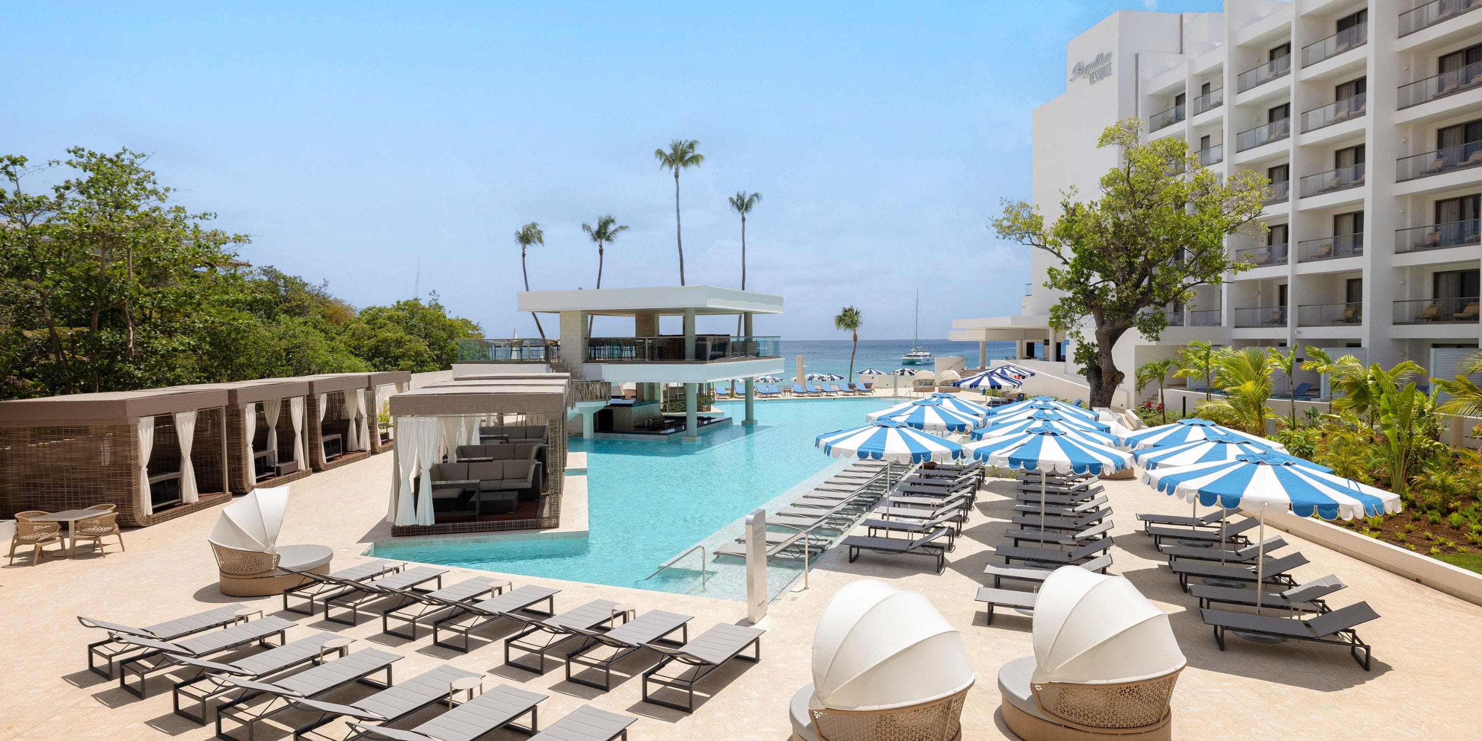 Royalton Vessence Barbados offers a poolside oasis, perfect for a destination wedding celebration.