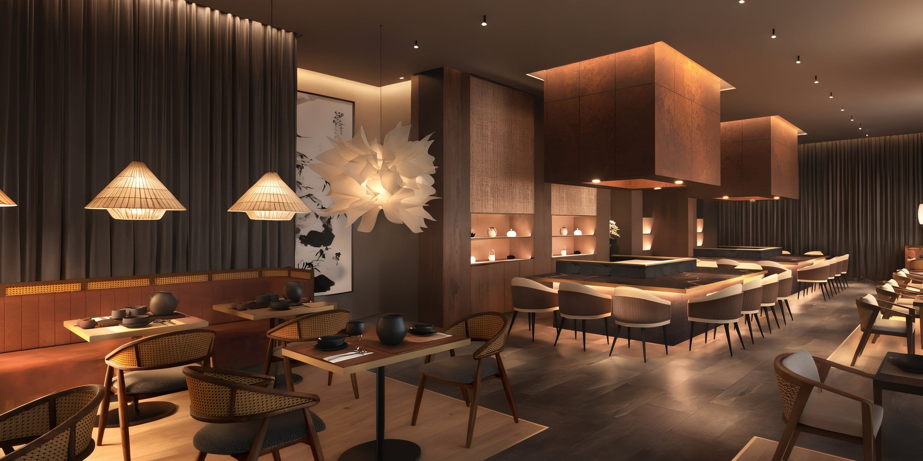 Dreams Las Mareas, ideal for destination weddings, showcases modern décor and a stylish bar area.