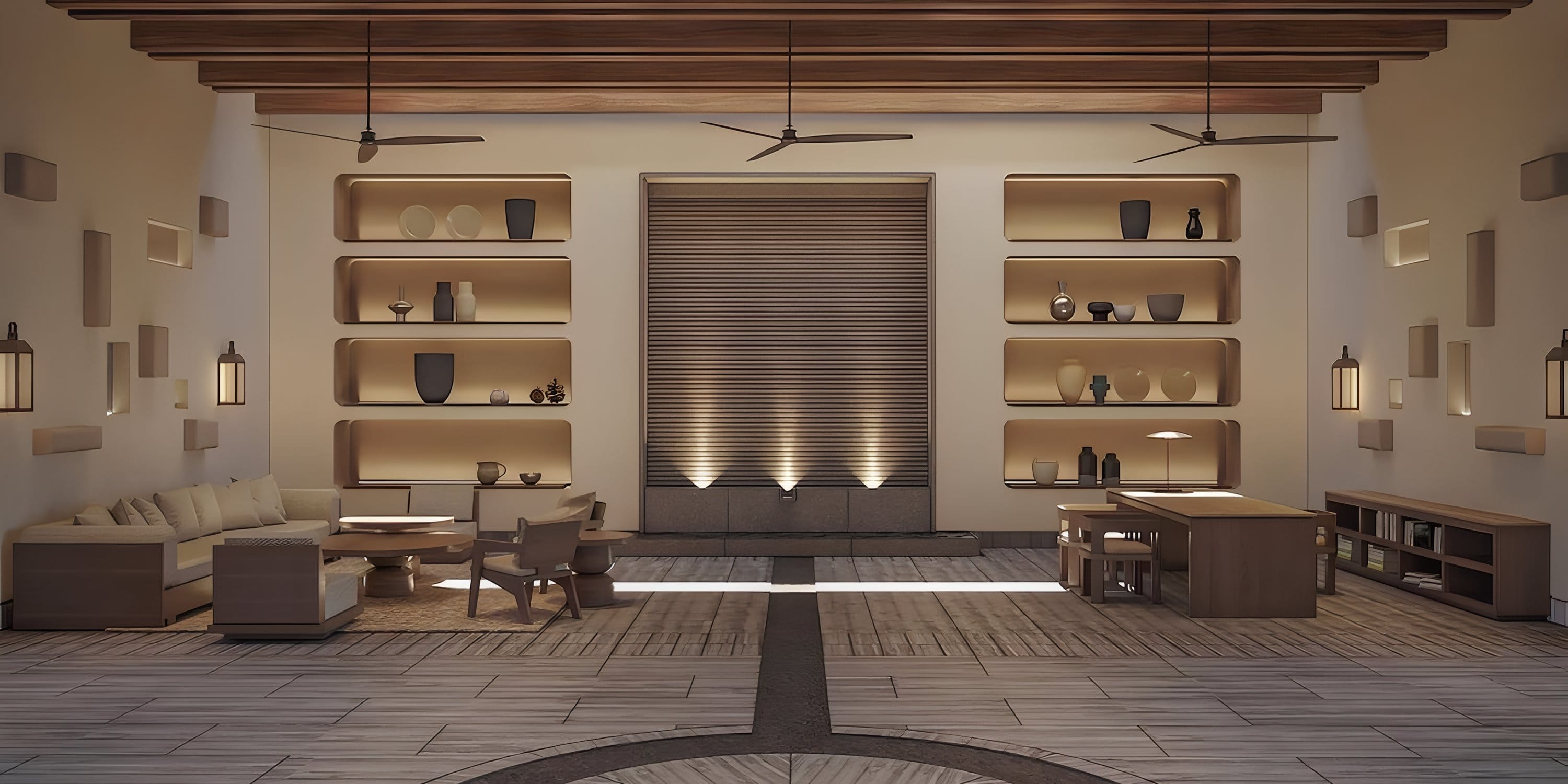 Park Hyatt Riviera Maya: modern living room, perfect for destination wedding décor and gatherings.